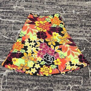 Vibrant Floral Skirt S